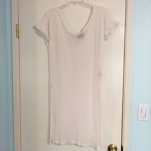 Out From Under Light Pink Sheer Long Slitted Tunic - Picture 5 of 8